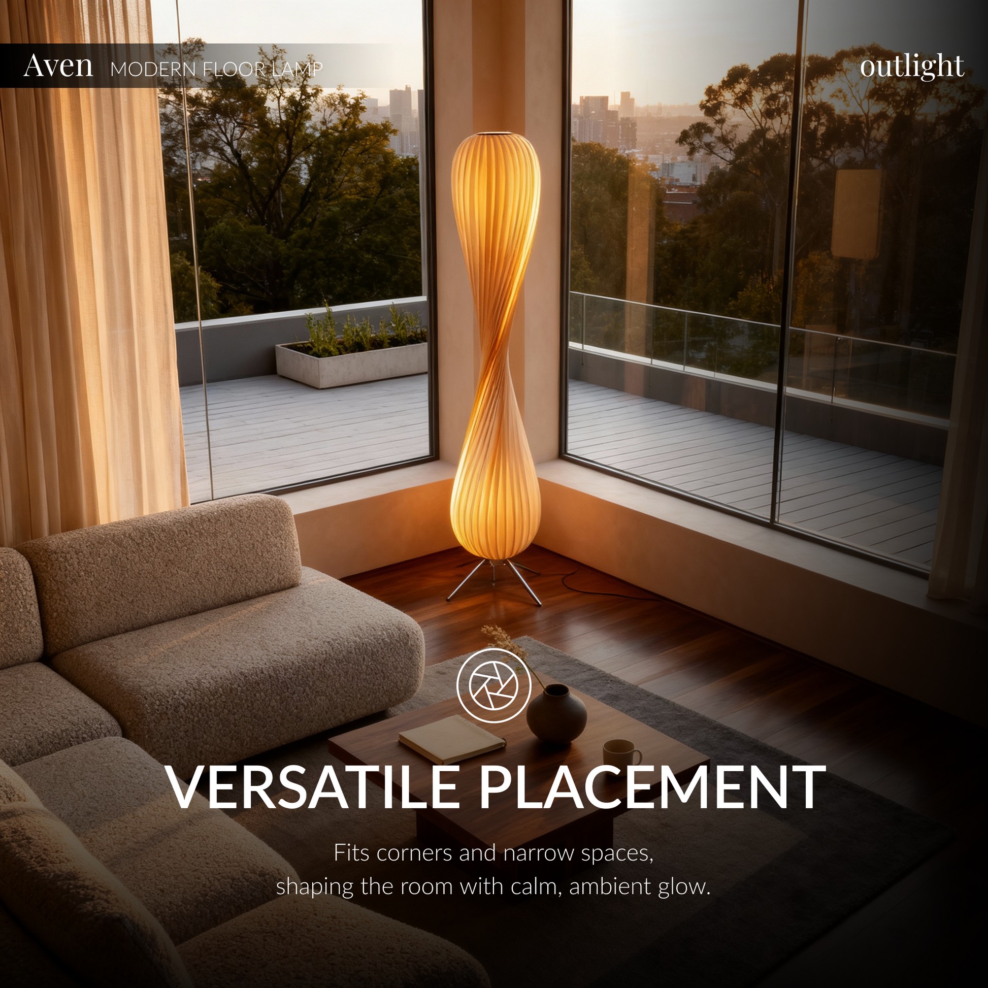 Aven Twisted Floor Lamp - Image 5