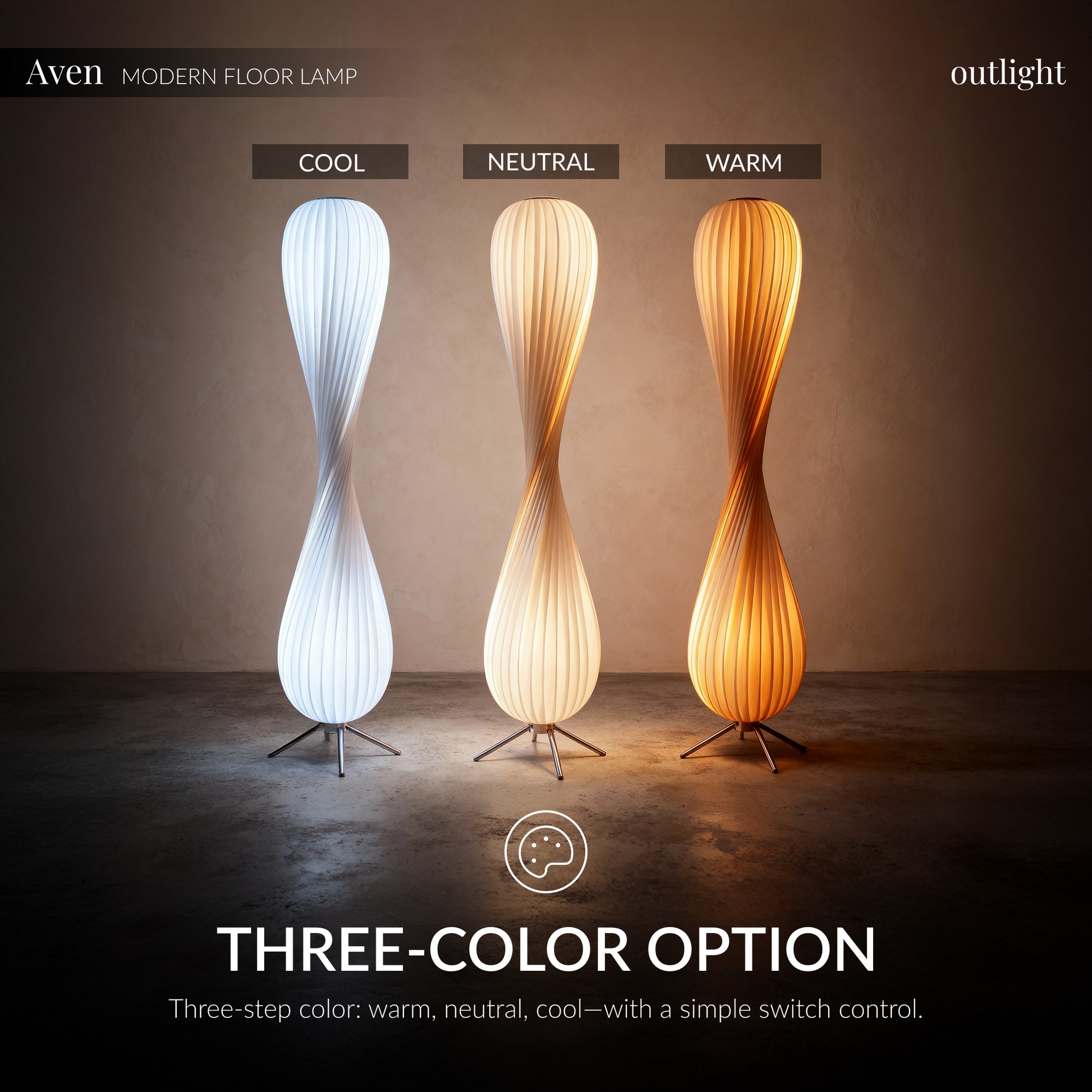 Aven Twisted Floor Lamp - Image 4